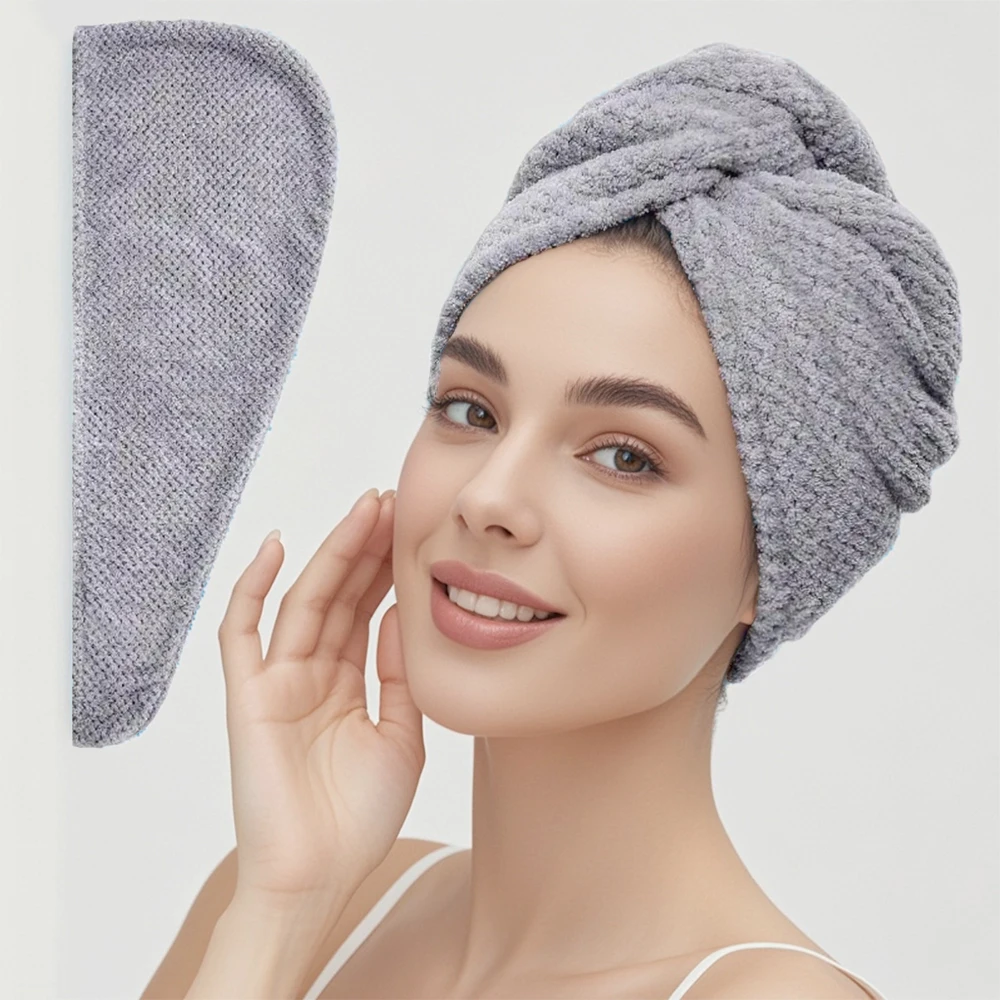 Serviette Turban Cheveux à Séchage Rapide