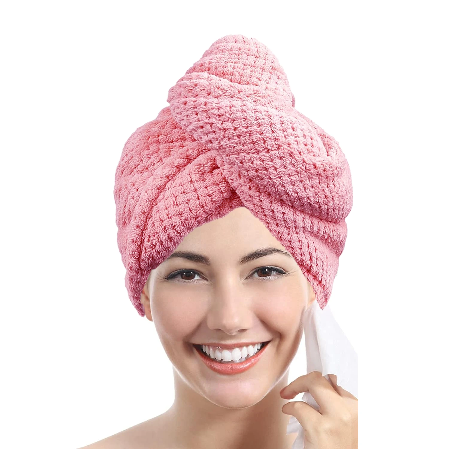 Serviette Turban Cheveux à Séchage Rapide