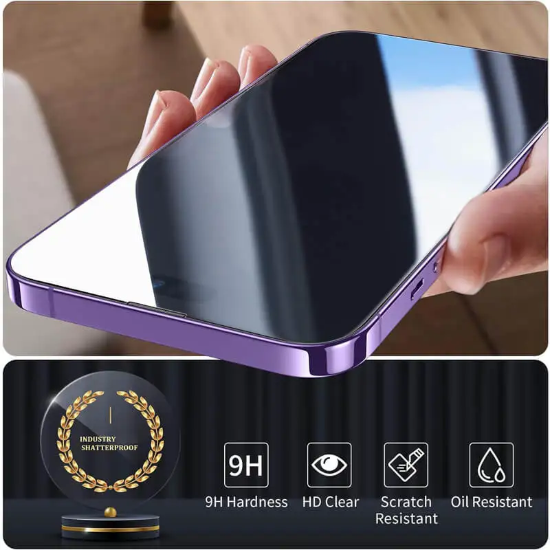 Tempered Glass for iPhone 14 Pro 15 16 17 13 12 11 pro max screen protector for iphone 15 pro mica for iphone 13 14 pro glass