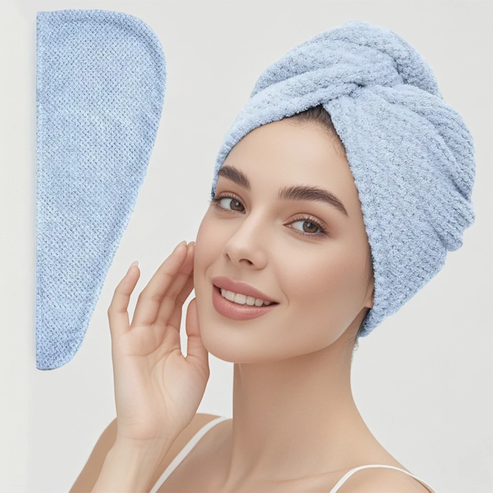 Serviette Turban Cheveux à Séchage Rapide