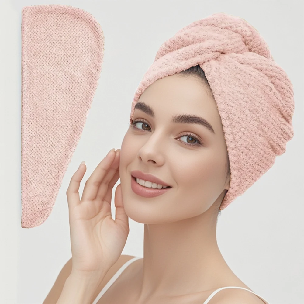 Serviette Turban Cheveux à Séchage Rapide