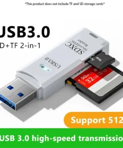 2-in-1 Multi Functional USB 3.0 Card ReaderMicro SD TFMemoryCardReaderUSBFlashDrive CardreaderAdapter For PCLaptops Accessories