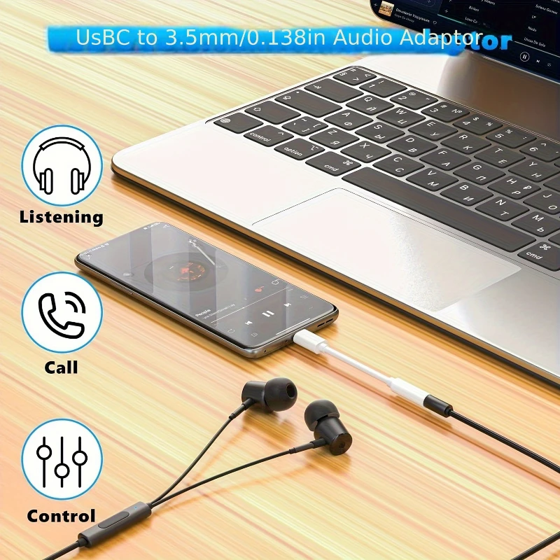 Adaptateur Type C vers Jack 3.5mm