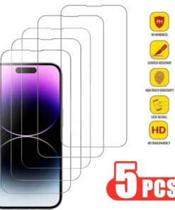 Tempered Glass for iPhone 14 Pro 15 16 17 13 12 11 pro max screen protector for iphone 15 pro mica for iphone 13 14 pro glass