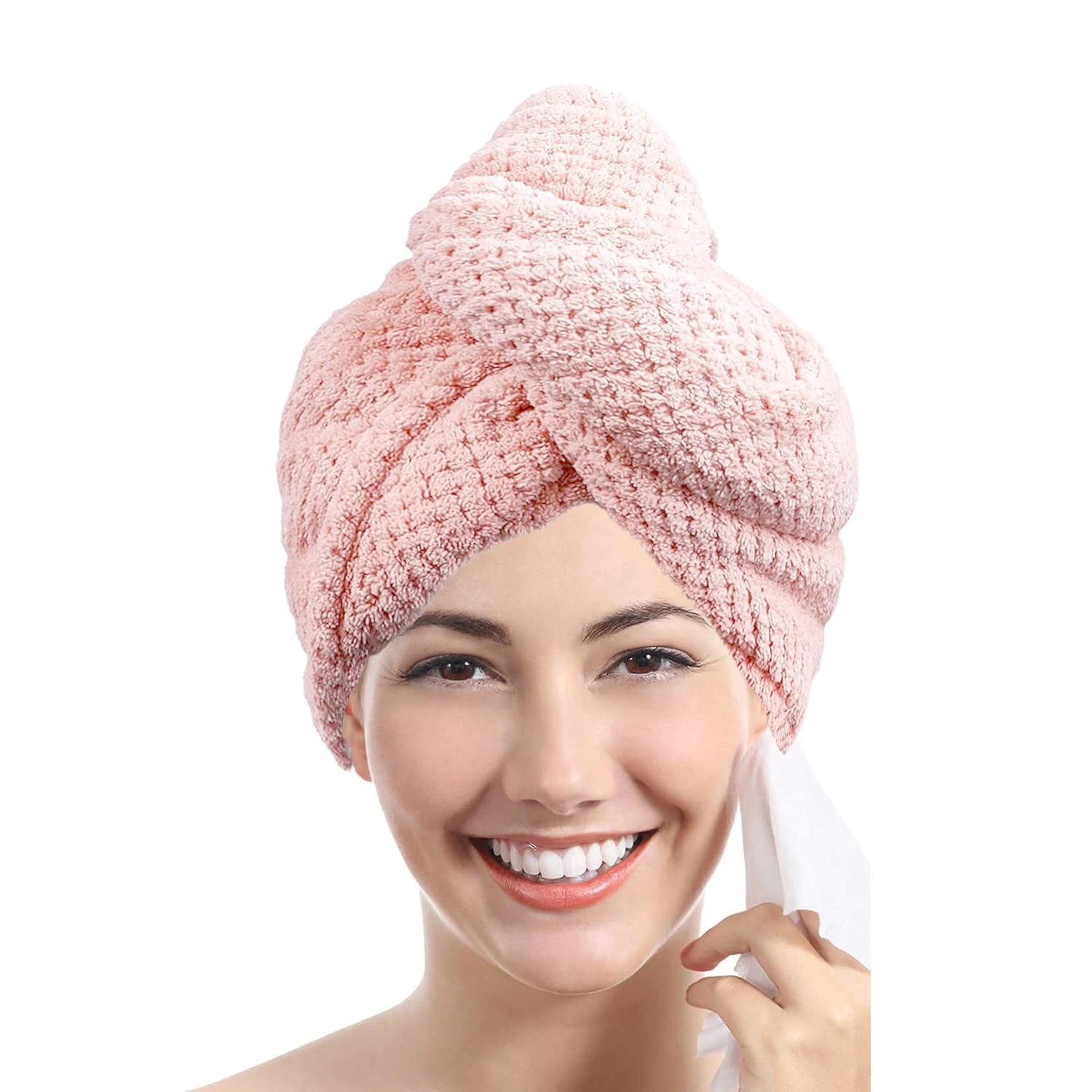 Serviette Turban Cheveux à Séchage Rapide