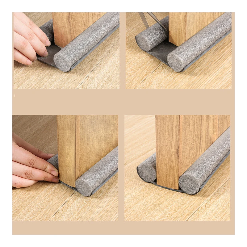 Hot Sell Flexible Door Bottom Sealing Strip Stopper Door Weatherstrip Guard Wind Dust Blocker Sealer Stopper Door Seal