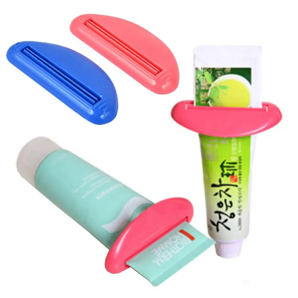 1pcs Multifunction Manual Toothpaste Dispenser Cream Tube Squeezer Bathroom Squeeze Paste Extruding Clip Squeezing Clamp