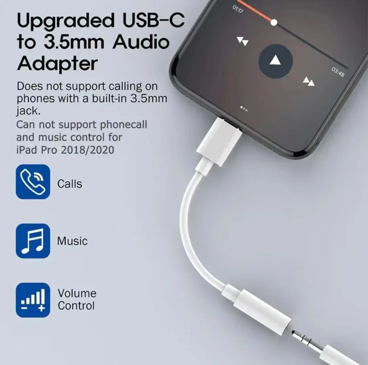 Adaptateur Type C vers Jack 3.5mm