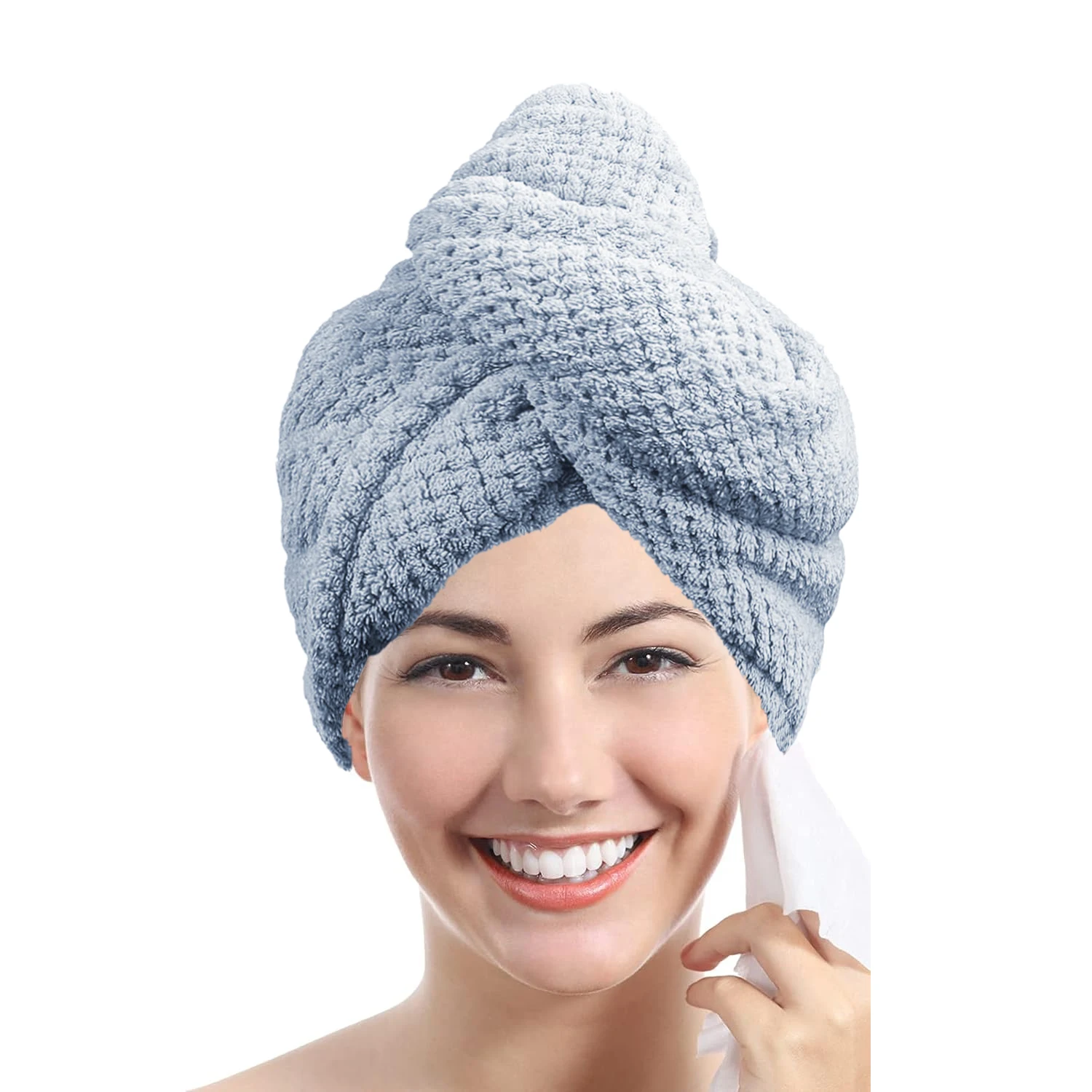 Serviette Turban Cheveux à Séchage Rapide