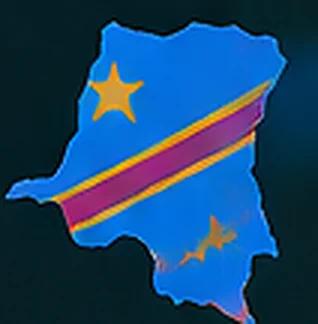 Map of the Democratic Republic of the Congo